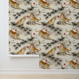Tiger Wallpapert Behang