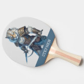 Tiger Warrior Knight Persoonlijke naam Tafeltennisbatje (Zijkant)