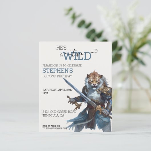 Tiger Warrior Knight Two Wild Second (Staand voorkant)