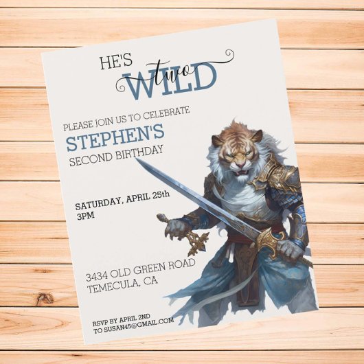 Tiger Warrior Knight Two Wild Second