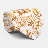 Tiger Waterverf Face Pattern Stropdas (Opgerold)
