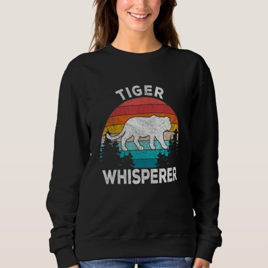 Tiger Whisperer Tiger   Tiger Quote Retro Trui (Voorkant)