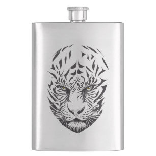 Tiger Wild Animal Natuur Illustratie Art Tattoo Flacon