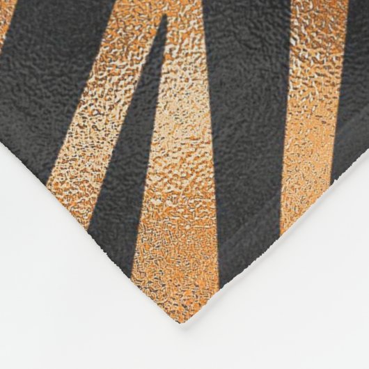 Tiger Wild Animal Pattern Fleece Deken (Hoek)