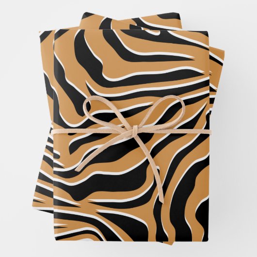 Tiger Wild Animal Print Inpakpapier Vel (In situ)