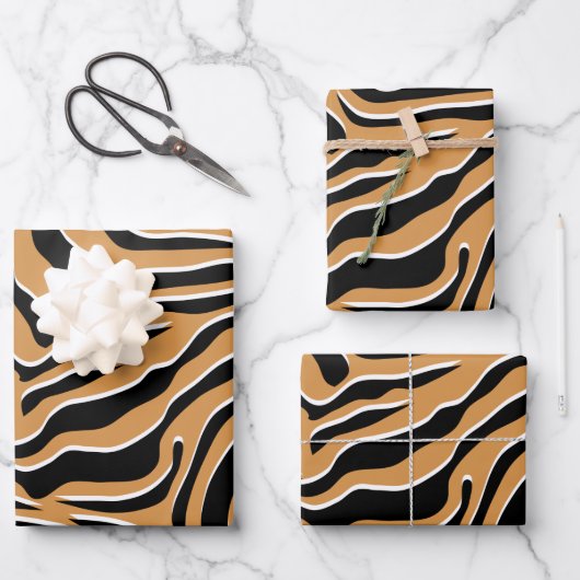 Tiger Wild Animal Print Inpakpapier Vel (Voorkant)
