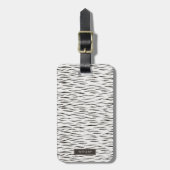 Tiger Wild Animal Skin Pattern Bagagelabel (Voorkant verticaal)