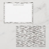 Tiger Wild Animal Skin Pattern Notitiekaartje (Voorkant / Achterkant)