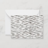 Tiger Wild Animal Skin Pattern Notitiekaartje (Achterkant)