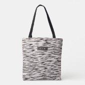 Tiger Wild Animal Skin Pattern Tote Bag (Achterkant)