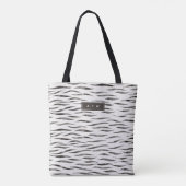 Tiger Wild Animal Skin Pattern Tote Bag (Achterkant)