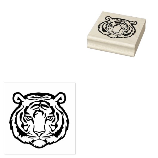 Tiger, Wild Cat Rubberstempel (Gestempeld)
