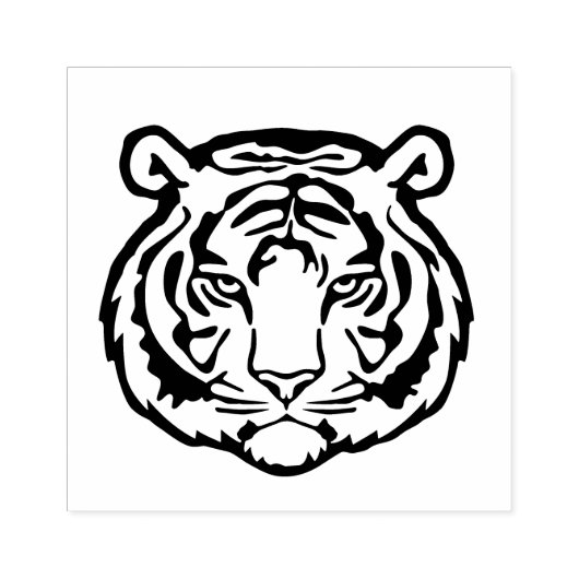 Tiger, Wild Cat Rubberstempel (Afrduk)