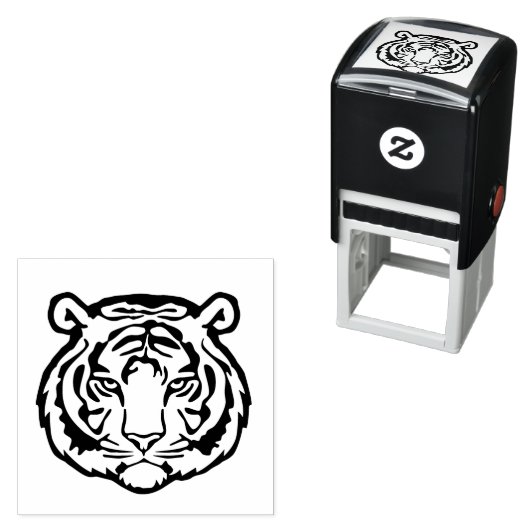 Tiger, Wild Cat Zelfinktende Stempel (In situ)