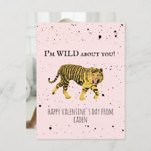 Tiger Wild Over jou Valentijn Classroom Foto Briefkaart