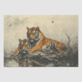 Tiger Wild Spirit - Decoupage - Tissuepapier (Voorkant)