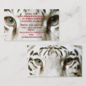 TIGER WILDERNIS OUTDEURSERVICES ~ VISITEKAARTJE (Voorkant / Achterkant)