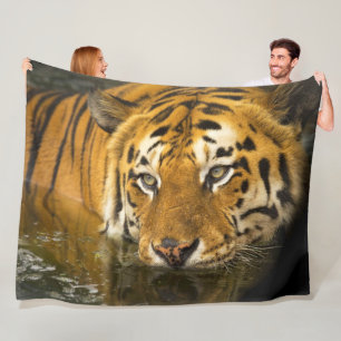 Tiger Wildlife Fleece Blanket Deken