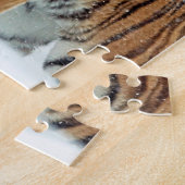 Tiger Winter Snow Mountains Animal Foto Legpuzzel (Zijkant)