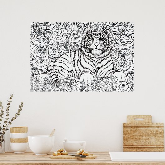 Tiger Wisdom Poster (Keuken)