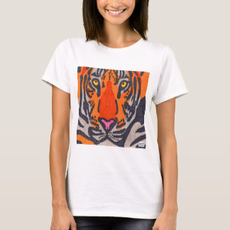 Tiger (wit) - Vrouwen Basic T-shirt