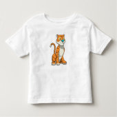 Tiger with Butterfly Kinder Shirts (Voorkant)