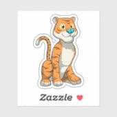 Tiger with Butterfly Sticker (Vel)
