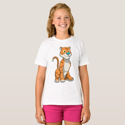 Tiger with Butterfly T-shirt (Voorkant volledig)