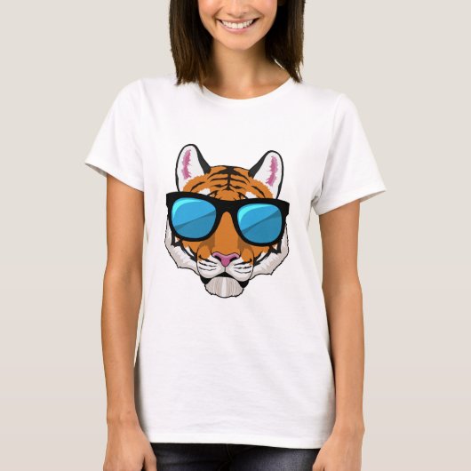 Tiger with Sunglasses T-shirt (Voorkant)
