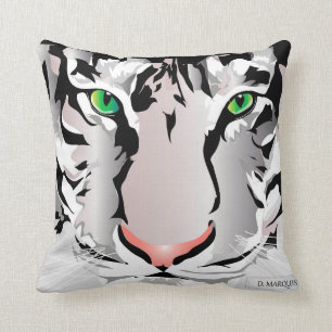 TIGER-WITTE/GRAY-SIERKUSSEN- KUSSEN
