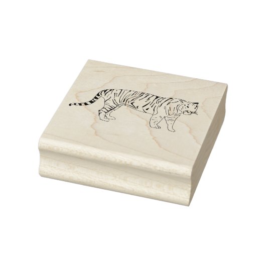 Tiger Wood Art Stamp Rubberstempel (Stempel)