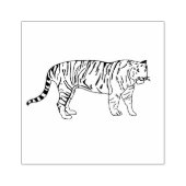 Tiger Wood Art Stamp Rubberstempel (Afrduk)