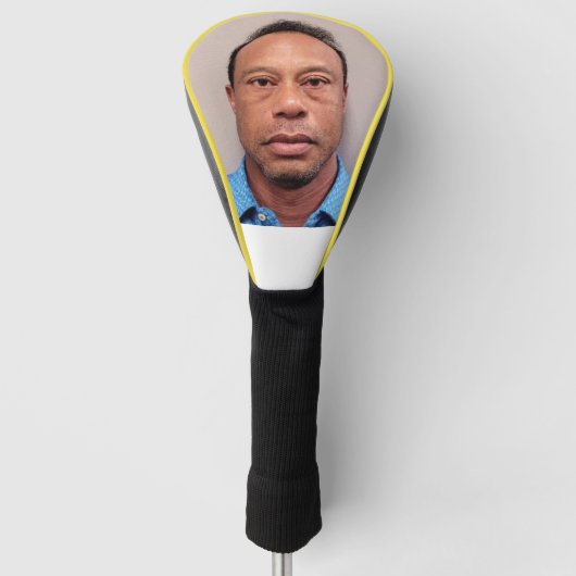 Tiger Woods Mug Shot Geit Stuurprogramma Hoofdhoes Golfheadcover (Voorkant)