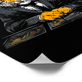 Tiger Working Portrait Drawing Artwork Animal Artw Poster (Hoek)