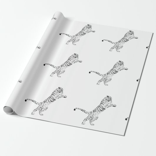 TIGER Wrapping Paper Cadeaupapier (Uitgerold)