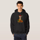 Tiger  Xmas Holiday Santa Tiger Christmas Tree Hoodie (Voorkant volledig)