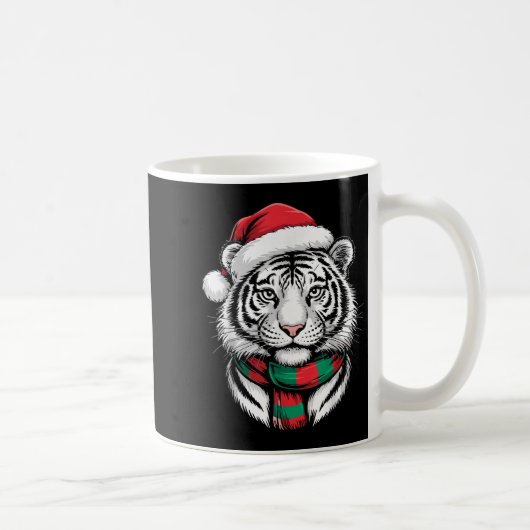 Tiger Xmas Santa Hat F Kerstkostuum Koffiemok (Rechts)