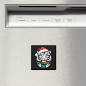 Tiger Xmas Santa Hat F Kerstkostuum Magneet (Insitu (Vaatwasser))