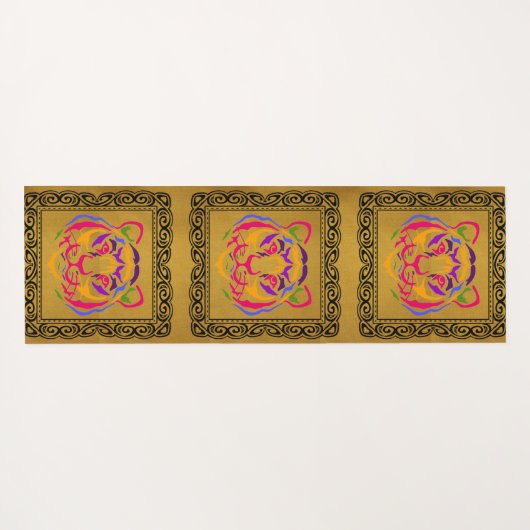 Tiger Yoga Mat (Achterkant (horizontaal))