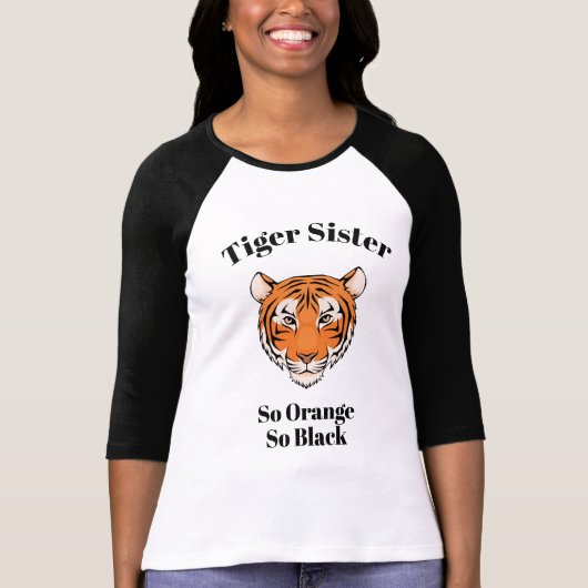 Tiger zister T (OPMERKING: Ringer T fit is zeer kl T-shirt (Voorkant)