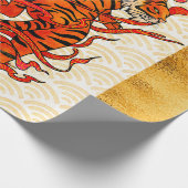 Tiger Zodiac, 2022 Chinees nieuwjaar Cadeaupapier (Hoek)