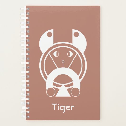 Tiger Zodiac Geometry Style Planner (Voorkant)