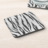 Tiger zwart-wit afdrukken bier onderzetter (Linkerzijde)