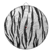 Tiger zwart-wit afdrukken dartbord (Voorkant)
