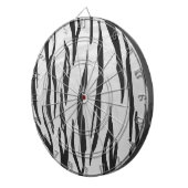 Tiger zwart-wit afdrukken dartbord (Voorkant Rechts)