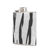 Tiger zwart-wit afdrukken heupfles (Links)