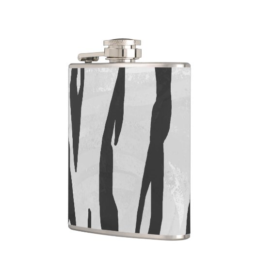 Tiger zwart-wit afdrukken heupfles (Links)