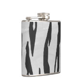 Tiger zwart-wit afdrukken heupfles (Rechts)