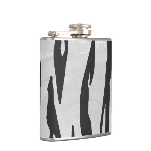 Tiger zwart-wit afdrukken heupfles (Rechts)