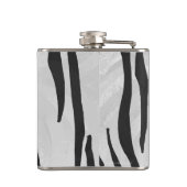 Tiger zwart-wit afdrukken heupfles (Achterkant)